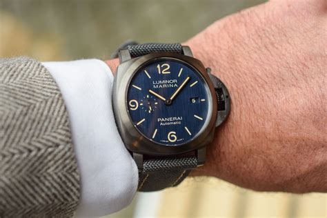 panerai titanium blue|luminor marina Panerai watch price.